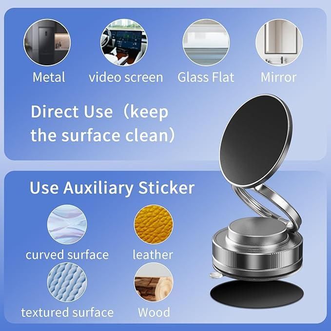 MagnaSpin 360™ Foldable Magnetic Phone Holder Stand
