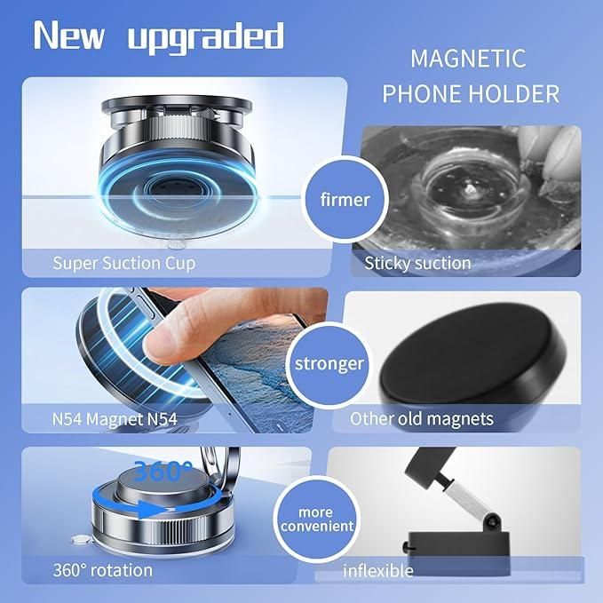 MagnaSpin 360™ Foldable Magnetic Phone Holder Stand
